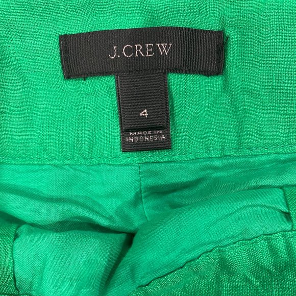 J. Crew Green Linen Skirt - Picture 3 of 5